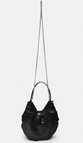 Zara black sequin mini - black, bucket