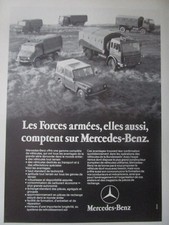 7/1979 PUB MERCEDES-BENZ 4X4 LANDE BUNDESWEHR TRUCK TRUCK TRUCK UNIMOG FRENCH AD