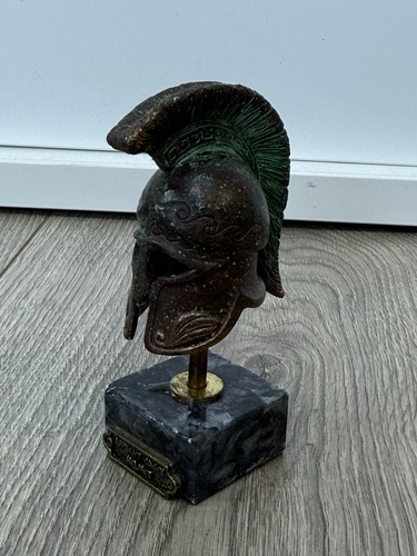 Solid bronze spartan helmet - solid,