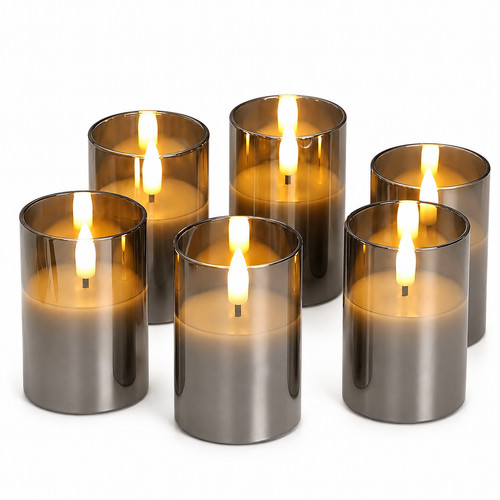 Eywamage grey glass flameless - grey,
