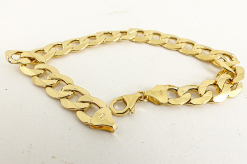 9ct gold curb bracelet - 9ct,