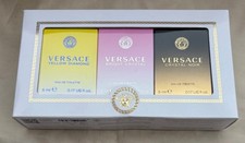 NEW VERSACE Miniature Collection Yellow Diamond, Bright Crystal & Noir GIFT SET