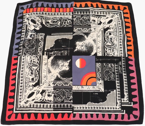 Vintage collage art - art, scarf