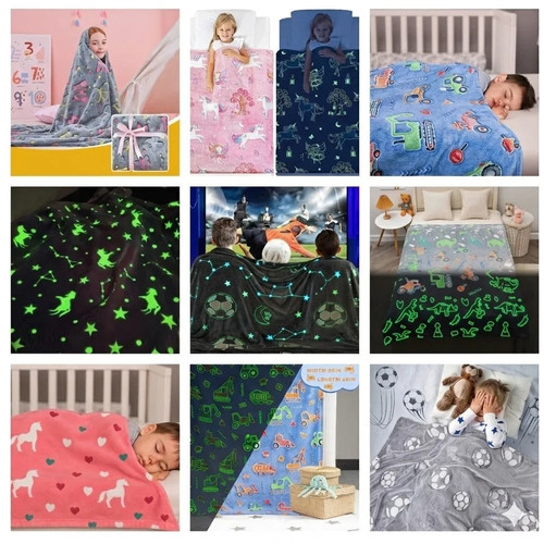 Glow the dark - dark, blanket