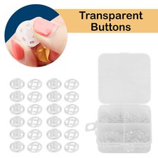 150x Plastic Sew-on Snap