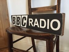 BBC Radio Sign Plaque Wooden Vintage Old Style Radio 1 2 3 Memorabilia Gift