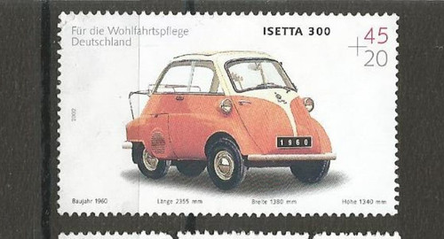 Isetta 300 frg germany stamps - isetta,