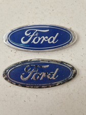 2x Vintage Ford Oval Badges 115mm x 45mm Front & Rear Used Condition
