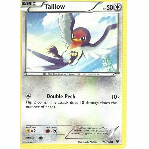 108 tailow common pokemon - 70/108,