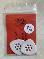 Wegen Triangular BN Pick 1.2mm, Right Handed (2 x white). BN 120 Plectrums