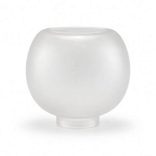 Frosted glass globe gas shade - globe,