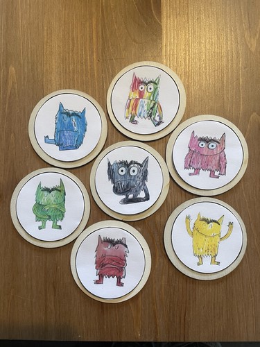 Colour monster story discs - colour,