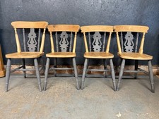 Farmhouse pine dining chairs - dining,