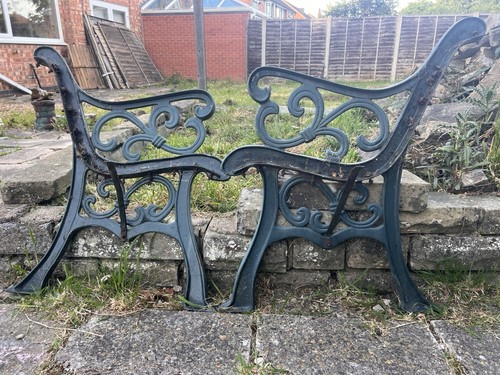 Victorian cast iron ends - iron,