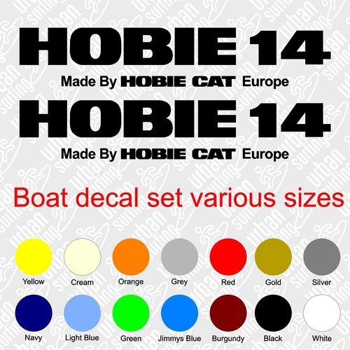 Hobie sailing boat stickers - 14,