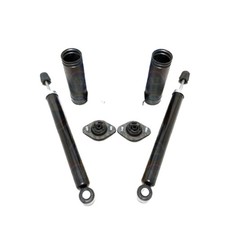 FOR BMW 320 Cd E46 REAR SHOCKER SHOCK ABSORBERS TOP STRUT MOUNTS DUST COVERS KIT