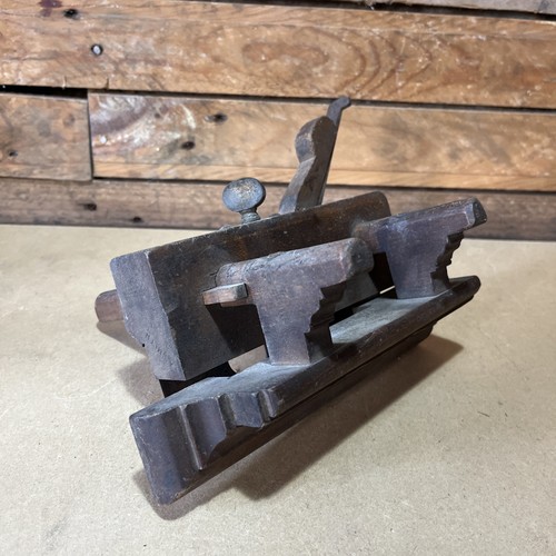 Vintage wooden plough plane - vintage,