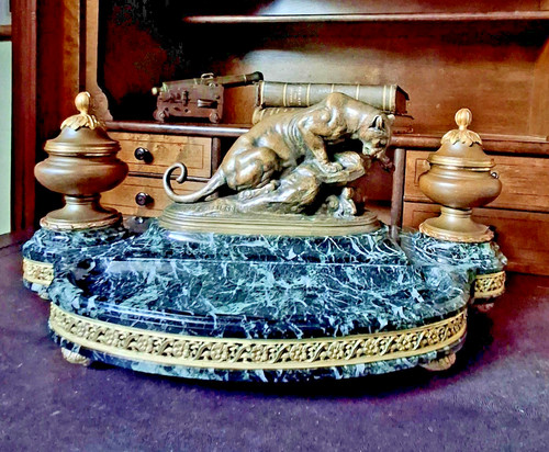 Antique french bronze - antique, marble