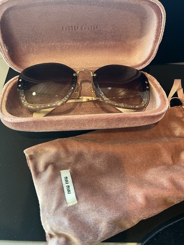 Miu glitter sunglasses - miu,