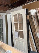 6 Light Arch Glazed White