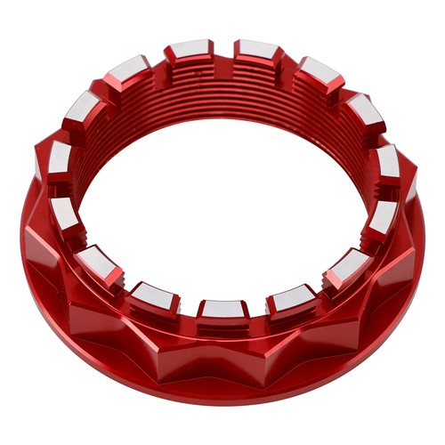 Red rear wheel axle nut - rear, for