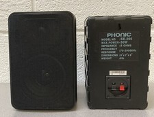 Pair Of Phonic SE206 Speakers - 1x Blown Tweeter