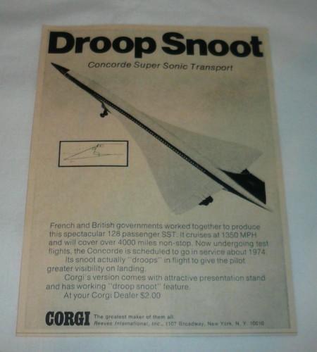 1970 corgi plane - 1970, ~