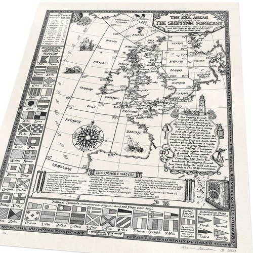 The shipping forecast map - map,