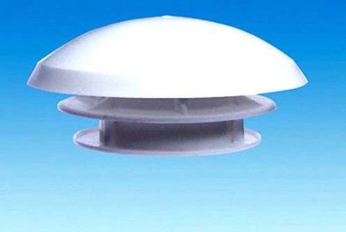 White round mushroom - round, vent
