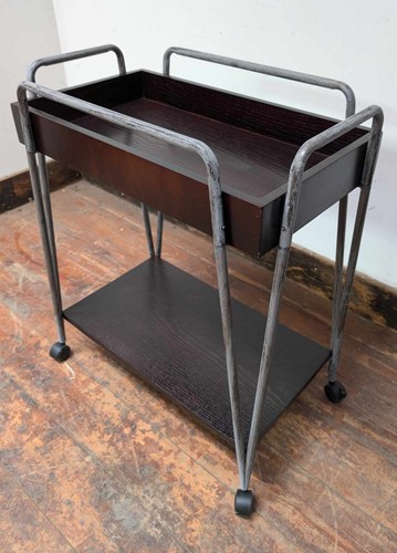 Steel frame drinks trolly - steel,