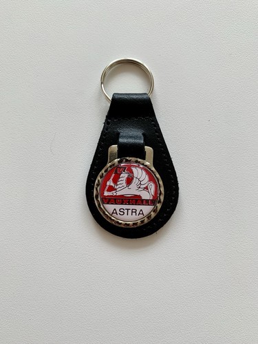 Black leather keyring fob - keyring/,
