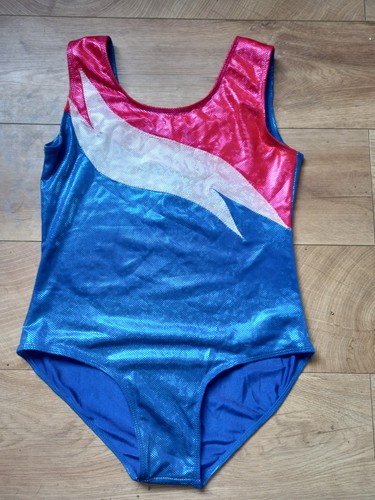 Leotard gymnastics blue - leotard, pink