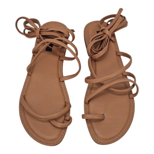 Women tan flat - women's, lace