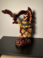 AZTEC EAGLE WARRIOR Statue w/