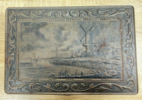 Antique victoria biscuit tin - antique,