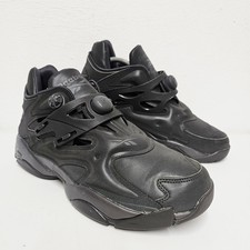 Reebok Pump Court Hexalite Mens Size UK 9   Matalic Triple Black Trainers FX9926