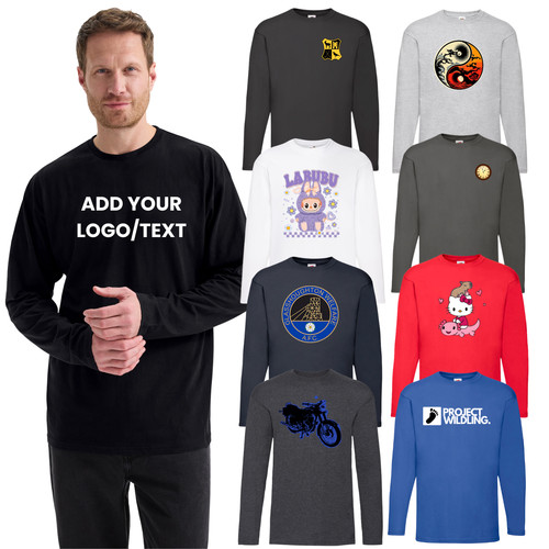 Personalised long sleeve - sleeve, t