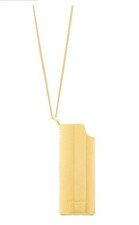 Saint Laurent Necklace Lighter Case Gold Plated $645