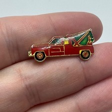 Vintage Red Tow Truck Lapel