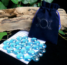 Witches Blue Moon Rune stone