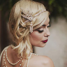 1920'S Flapper Headband Leaf