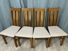 Oak Dining Table and Chairs Set Extendable