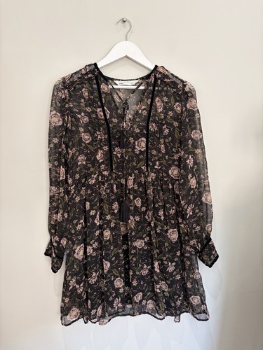 Zara z1975 floral - floral, chiffon
