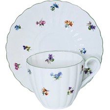 Royal Tuscan TUS37 Wedgwood Floral Sprays Fluted Cup & Saucer Set NEW