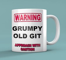 Grumpy Old Git Funny Novelty Coffee Mug - Great Birthday / Christmas Gift