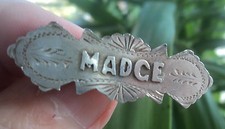 Vintage Sterling Silver Name