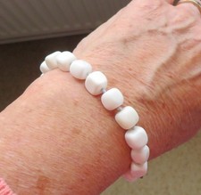 LOLA ROSE friendship style bracelet - white Gemstone -BN in pouch