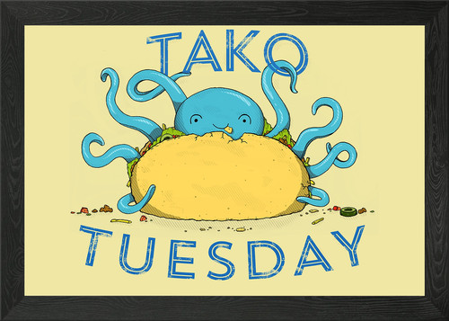 Tako tuesday framed wall - tako,