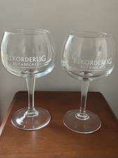 Rekorderlig Botanicals Cider Stemmed Glasses Nucleated Pair Rare Cider Bar 