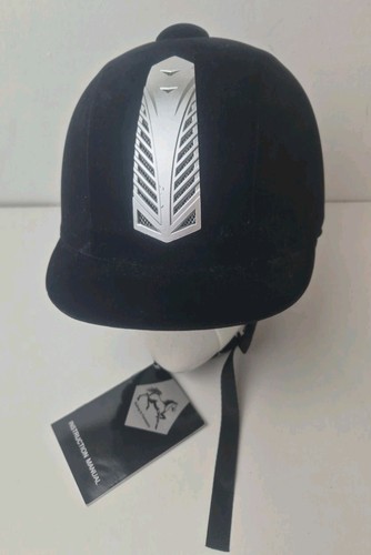 Equestrian helmet velvet horse - equestrian,